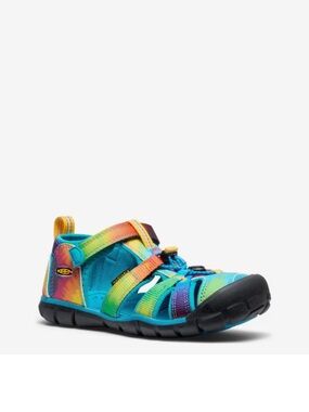 Keen Seacamp II CNX Kids Rainbow Tie-Dye Multicolor Closed-Toe Sandals